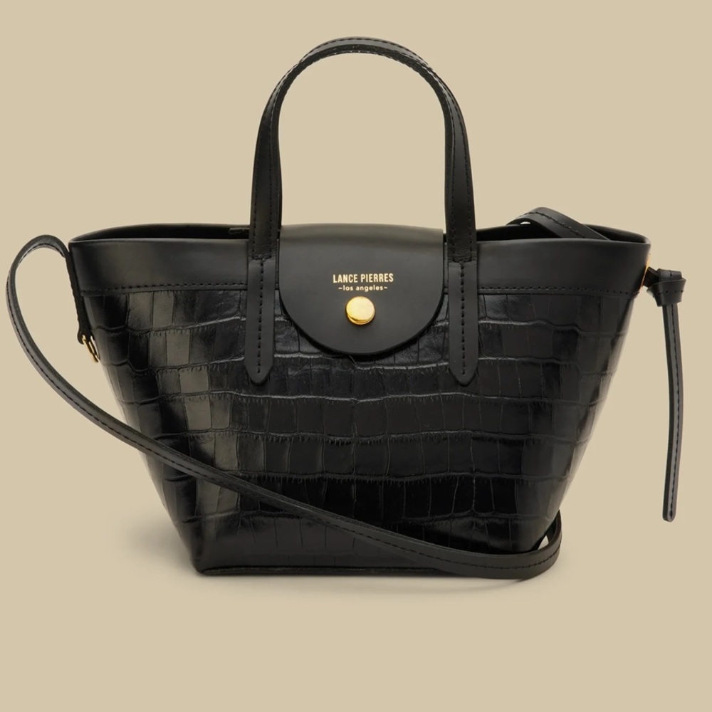 Lance Pierres Miniprism 02 Body Tote in Carbon Croc NWOT sold out at Amour Vert